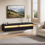 TV-alus, 178x35x30 cm, must, MDF
