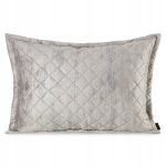 Dekoratiivne padjap&uuml;&uuml;r Eurofirany Blink 43, sametist, beeži ja h&otilde;bedase tooniga, 50x70 cm