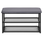 Polsterdatud kingakapp-pink istmega 80 cm, ModernHome