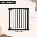 Costway trepiv&auml;rav ilma puurimiseta, 75&ndash;82 cm lai, must