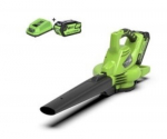 Akutoitel lehepuhur Greenworks GD40BVIIK4