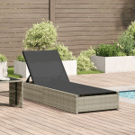 Lamamistool p&auml;ikesev&otilde;tuks vidaXL liivakarva 60x200x27 cm, pol&uuml;rattan