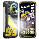 Telefon 5G Oscal PILOT 5 - 6.67" - Haut-parleur 140dB - Android 16 - 32 GB + 256 GB/SD 2TB - 15000 mAh - Kollane