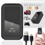 USB-laetav ja magnetiliselt kinnitatav mini-GPS-j&auml;lgija LIVMAN GF-22 koos 365GPS rakenduse juhtimisega transpordi, inimeste, lemmikloomade ja pagasi j&auml;lgimiseks ja j&auml;lgimiseks