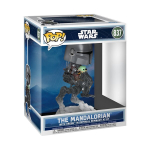 Kogutav vin&uuml;&uuml;lfiguur Funko Pop! Rides Deluxe Mandalorian koos Groguga Impeeriumi j&auml;&auml;nukite AT-RT-l, 6,9-tolline k&otilde;ikuva peaga dekoratiivne kuju