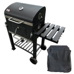 S&ouml;egrill malmresti ja kattega, 113,5 x 50 x 107 cm