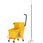 Moppe&auml;mber HOMCOM 36 l kompaktne v&auml;&auml;naja ratastel, kollane