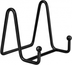 Mustast metallist alusplaat 3-tollistele fotodele ja plaatidele, lauale paigaldamiseks, 1 tk.