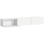 Seinapealne telerikapp, 180x31.5x29.8 cm, valge, panipaigaga