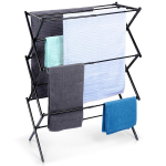 Pesukuivati metallist must vertikaalne pikendatav 445-75x375x105 cm Orion