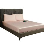 Elegantne sile hingav kummiga lina roosa 160x200x30 cm