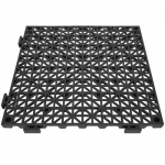 Drenaažp&otilde;randaplaadid, 55 tk 30x30 cm, must, PVC