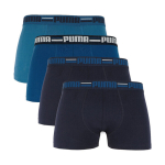 Puma Brand Elastic meeste bokserid, 4-pakk, tumesinised/sinised 938197 02