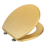 WENKO 26010100 - WC-poti kaas ALDENO 37x41 cm kuldne/h&otilde;bedane