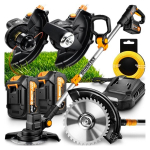 Akutoitel murutrimmer Majster Pro MP1417, harjavaba mootor, 20 V, 2 akuga