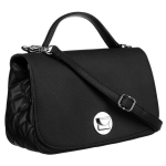 Elegantne must tikitud k&uuml;lgedega crossbody k&auml;ekott - David Jones