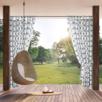 Eurofirany kardin Graden 16, 155x240 cm, valge/sinine