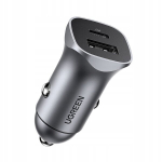 Autolaadija 24W USB-C USB PD QC, Automobilinis įkroviklis 24W USB-C USB PD QC