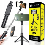 Selfie pulk (Selfie stick) Selfie-pulk telefonile Bluetooth-puldi ja statiiviga, Asmenukių lazda telefonui su Bluetooth nuotoliniu valdymu, trikojis