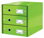 Leitz Click&store Wow kast 3 sahtliga A4, roheline