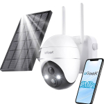 V&auml;ljas p&ouml;&ouml;ratav Ip Wifi kaamera 4k 5mp 4x Zoom Aku p&auml;ikeseenergia, liikumistuvastus