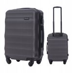 WINGS VULTURE k&auml;sipagas 38L - vastupidav ABS-plastist pagas 4 rattaga, kerge reisikohver numbrilukuga