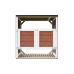 Pr&uuml;gikasti &uuml;mbris 2x240L ustega Timbela M980A-REDWOOD RED