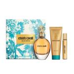 Parf&uuml;&uuml;mi kinkekomplekt Roberto Cavalli Signature, 3-osaline komplekt, lilleline idamaine EDP naistele
