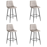4 baaritooli komplekt Pozza, 104x43x35 cm, liivakarva