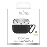 Puro must silikoonist AirPods Pro 3 kaitse&uuml;mbris