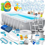 Raamiga aiabassein 488 x 244 x 107 cm 21-in-1 INTEX 26792 + mullimasin TASUTA