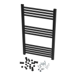 Vannitoa radiaator redelradiaator Granitan Breno 50x90cm must