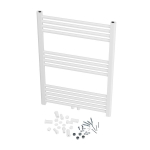 Vannitoa radiaator redelradiaator Granitan Raven 90x60cm valge