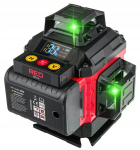 RED TECHNIC 4D 360&deg; Roheline Laser-joonlaud &ndash; RTPLK0036