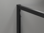 Mexen Exo avatav du&scaron;inurk 100 x 110 cm, l&auml;bipaistev, must - 819-100-110-70-00