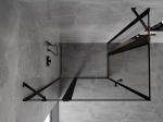 Mexen Mist Duo du&scaron;ikabiin 90 x 85 cm, must raam, must - 8A4-090L-085P-70-70