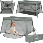 Reisivoodi 2in1 4 cm madratsiga kuni 36 kuud Lionelo Mila Green Sage