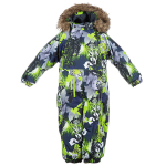 Huppa Laste talvekombe KEIRA, lime pattern
