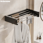 Pesurest seinale kokkupandav Heckermann FD-100 100 cm must, 100 x 30 x 10