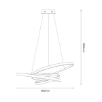 Milagro Empoli must Led ripplamp 55w 4000k 60cm
