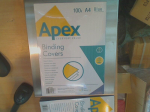 Fellowes Apex A4 sinised kunstnahast kaaned, 100 tk.