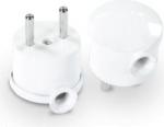 Nurga pistik Mini 16a 250v valge, vastupidav