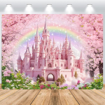 Taust "printsessi loss" 2,2 x 1,5 m, roosa