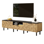 Mosaik-uksega TV laud, 170x35x44,5 cm, 1 tk