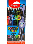 Maped Color'peps Monster v&auml;rvilised pliiatsid, 24 tk.