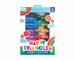Ooly Jumbo "happy Triangles" v&auml;rvipliiatsid, 12 tk.