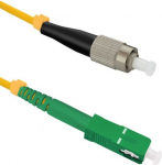 Qoltec kiudoptiline patchcord FC/UPC &ndash; SC/APC | &Uuml;hemoodiline | 9/125 | G652D | Simplex | 50 m