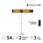 Heatum H3000R EMPIRE infrapuna soojuskiirgur koos statiiviga