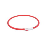 Valguskaelarihm - Trixie - 70 cm - Punane - USB - Veekindel