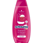 Toitev &scaron;ampoon kuivadele juustele lastele Raspberry Schauma Kids Shampoo Balsam, 400ml